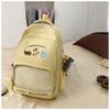 New high-value, fresh, sweet and cute animal backpack, lightweight spring outing for junior and high school students, and large-capacity backpack.