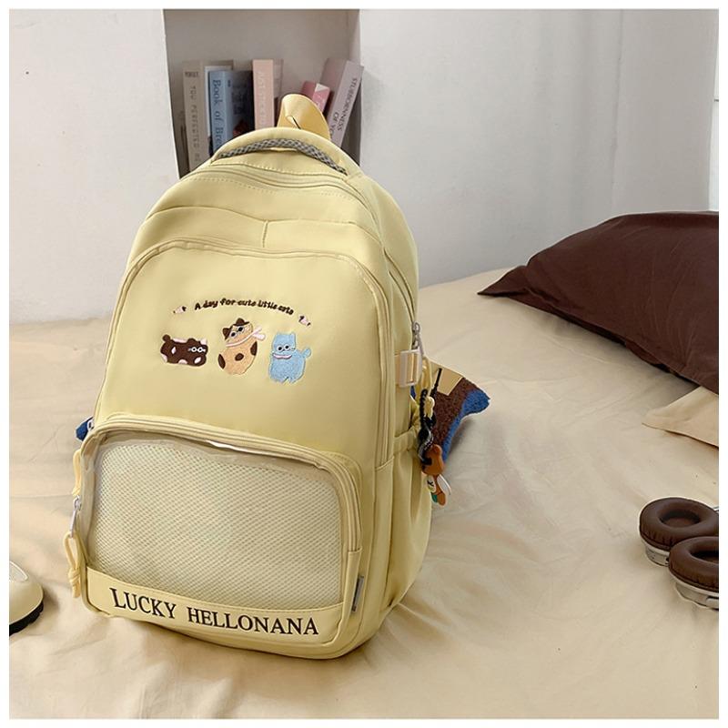 New high-value, fresh, sweet and cute animal backpack, lightweight spring outing for junior and high school students, and large-capacity backpack.