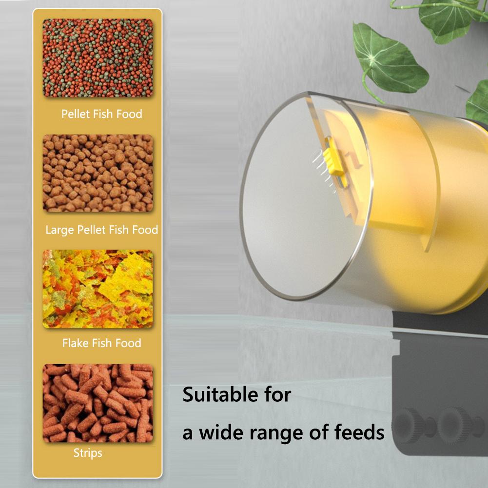 Automatic Fish Feeder Auto Fish Food Dispenser Fish Tank Feeder for Aquarium and Turtle Tank