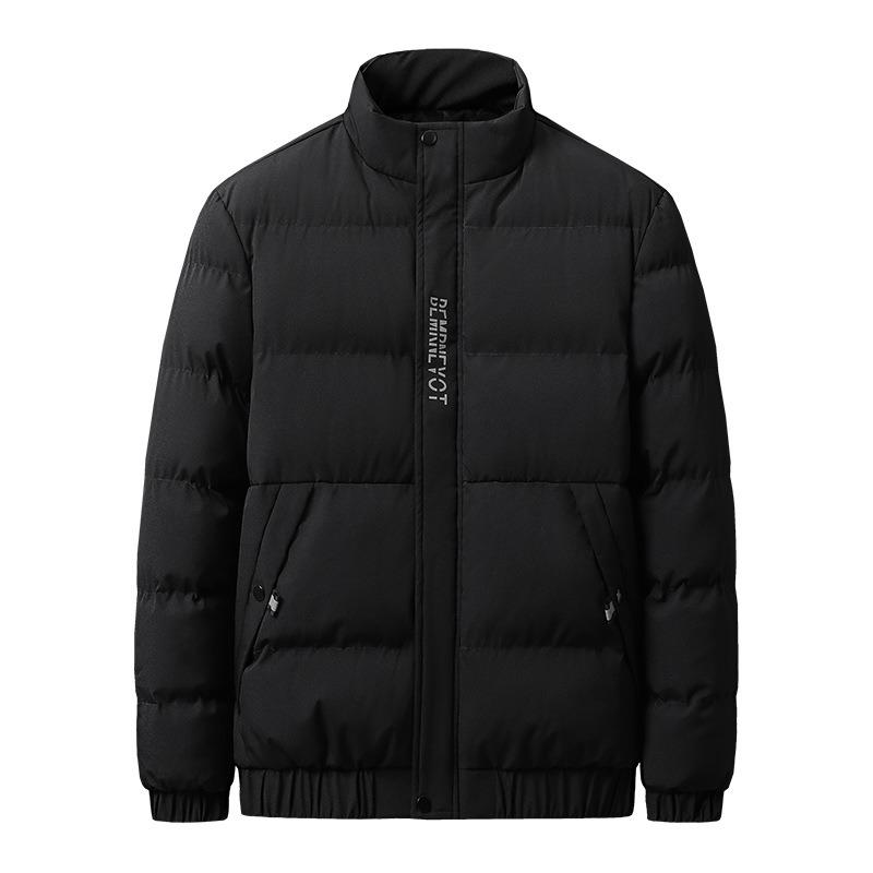 Casual New Autumn and Winter Warm Cotton-padded Jacket Loose Velvet Thickened Winter Trendy Cotton-padded Jacket Men