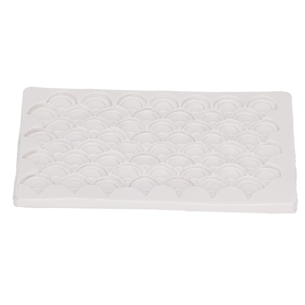 DIY Silicone Cake Fondant Molds Fish Scale Fondant Texture Mat for Chocolate Cupcake Wedding Cake