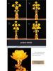 Seven-Color Lotus Lamp for Buddha Offering: Ever-Burning Guanyin Home Decor – Nine Horse Year Edition