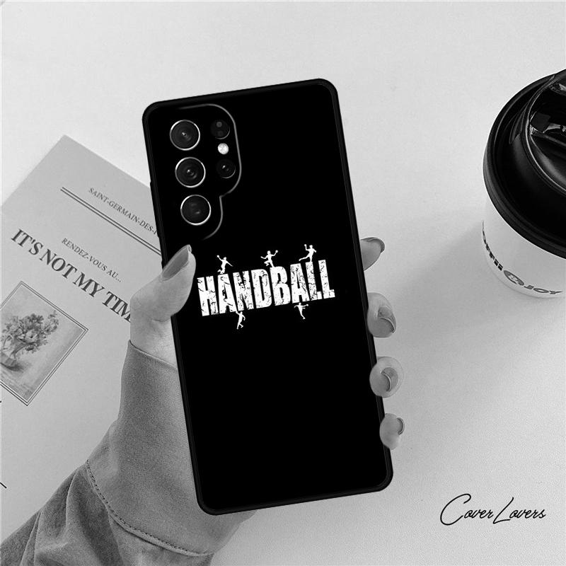 Peace Love and Handball phone case For Samsung Galaxy S24 S25 S23 S22 Ultra Note 10 20 Plus S20 S21 FE Cover