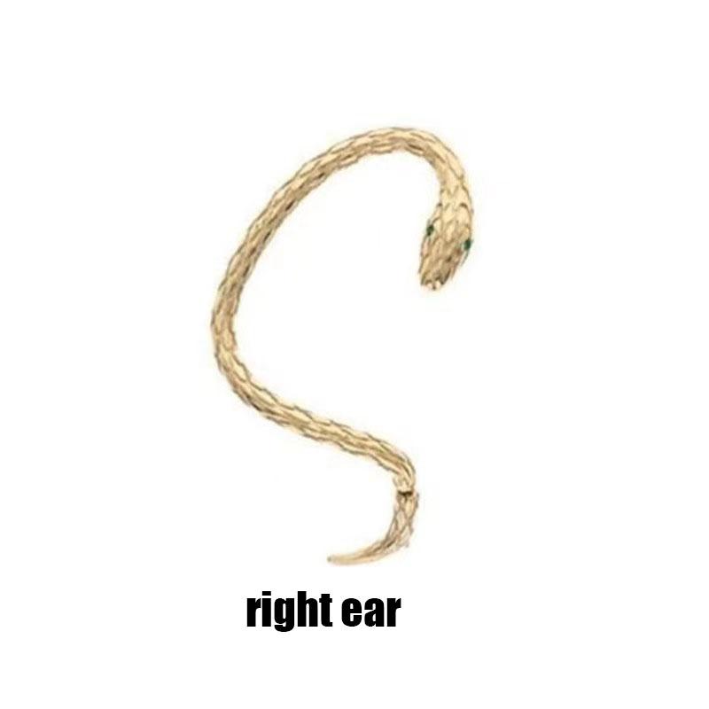 Small Snake Winding Earrings Female Vintage Creative Tide Male Couples Niche Design Sense