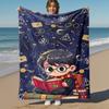 1pc Harry Potter Glasses Books Outdoor Flannel Throw Blanket All Season Soft Warmth,Home Decor 1031051