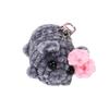 Lovely Squeaky Hamster Keychain with Violin Sound Sturdy Handknittes Plush Toy Charm for Bag and Car Decoration