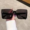 Rimless Sunglasses for Men Women Trendy Vintage Oversized One-pieces Lady Shades Eyewear Luxury Brand Design Sun Glasses
