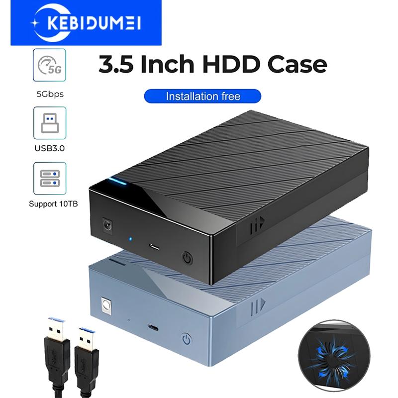 2.5/3.5 Inch HDD Case USB3.0 To SATA External Hard Drive Support 22TB Hard Drive Enclosure 5Gbps High Speed Adapter for PC Lapop