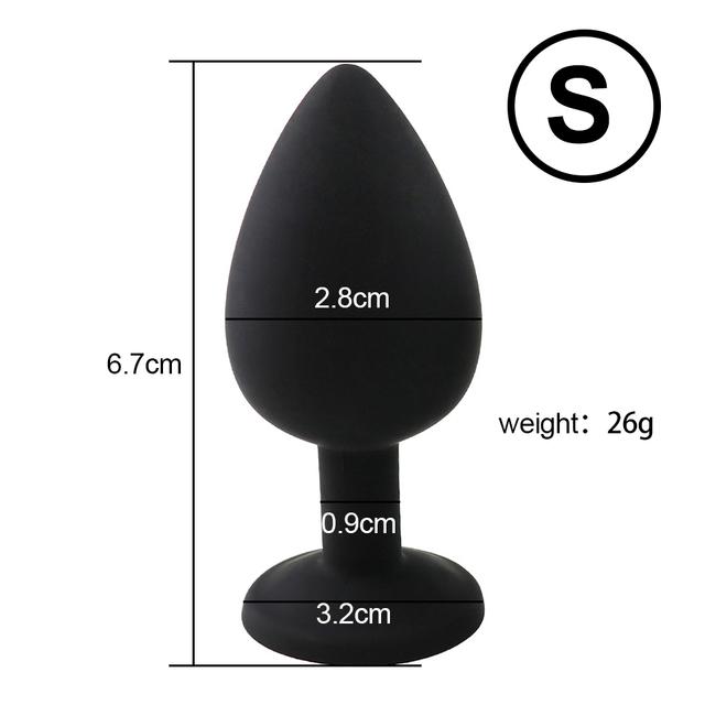 3 Sizes Anal Plug Sex Toys  Female Vibrator Adult Silicone Sex Prostate Back Yard Toy Anal Butt Plug Women Man Couple Gay Unisex