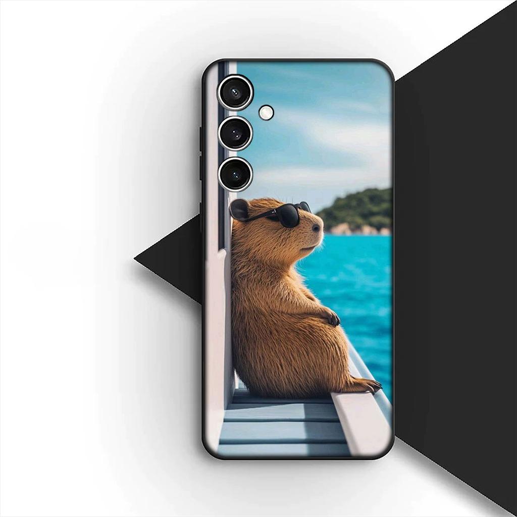 Cartoon C-Capybaras kawaii Handyhülle für Samsung Galaxy A07 A06 A05 A17 A16 A15 A25 A26 A27 A35 A36 A53 A54 A55 A57 Hülle