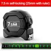 Xiaomi Fluorescent Black Gold Steel Tape Measure 5M 7.5M 10M High Precision Drop Resistant Thickened Self-locking Wear-resistant Tool