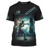 Boxer Uniform Pattern T Shirt For Men Customized Name 3D Printed Short Sleeve Tops Summer Casual Round Neck Loose Tee Shirts