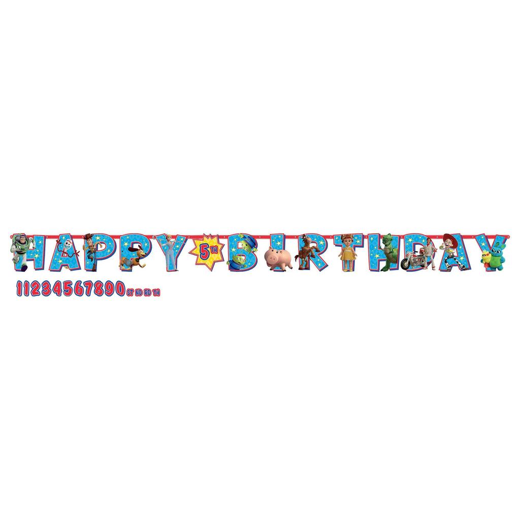 amscan [Toy Story 4] Jumbo Add-on Letter Banner