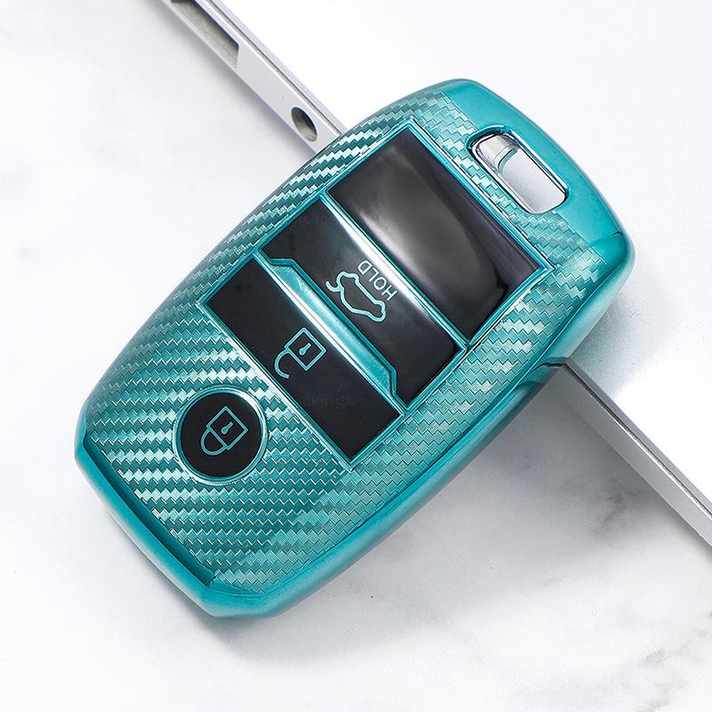 Carcasa de husă pentru chei de mașină cu model de carbon pentru KIA Rio Rio5 Sportage Ceed Cerato K3 KX3 K4 K5 Cerato Sorento Optima Cerato Picanto