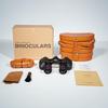 Miflame 8x24 Metal Binoculars with Low Light Night Vision & Rangefinder