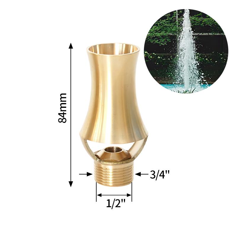 Brass Fountain Nozzles Internal Thread Firework Fountain Universal Direct Jet Nozzle Park Square Landscape Fountain Spinklers