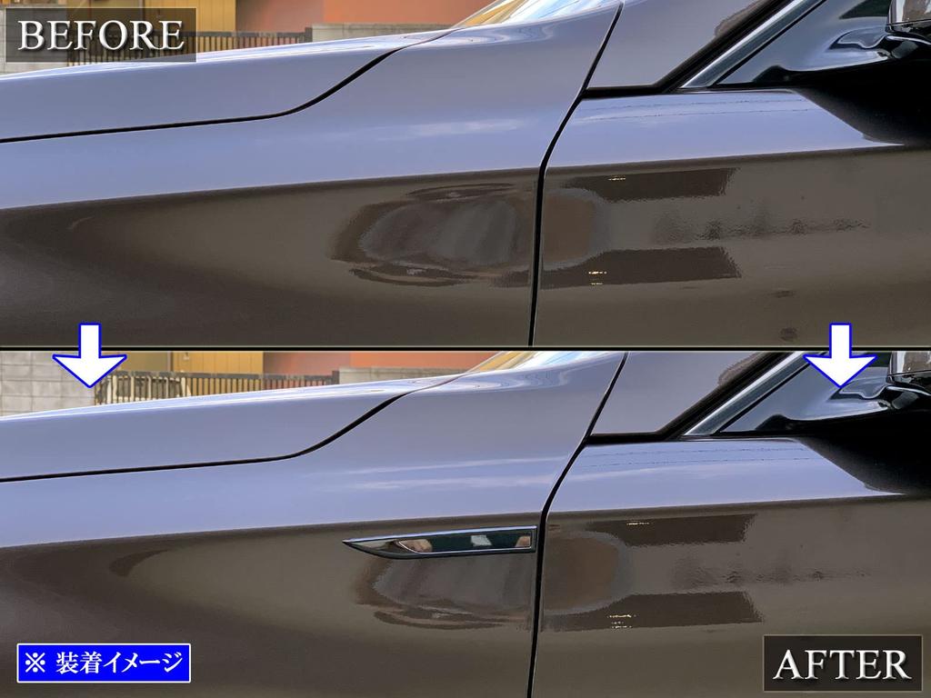 BRIGHTZ Stainless Steel Fender Garnish (Black) for Skyline V37 [SID-ETC-SMA-015] ZV37, YV37, HV37, HNV37, RV37