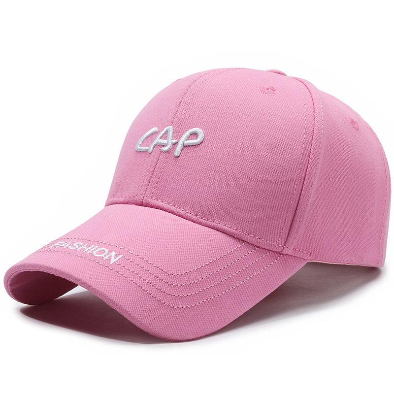 

Мужская и женская шляпа с вышивкой на весну и лето, регулируемая шляпа от солнца, шляпы с солнцезащитным козырьком, шляпа для рыбалки, козырек розовый