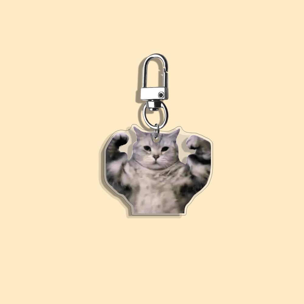 Funny Cat Keychain Student Gift Bag Women's Bag Cute Things Gift For Best Friends Cartoon