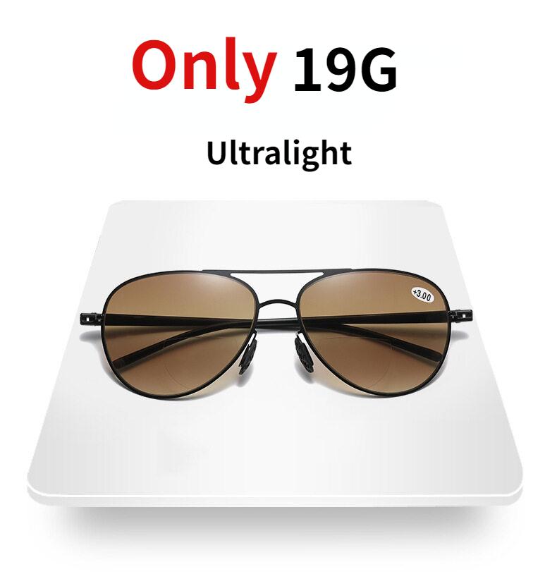 Mode Lesebrille Herren Bifokal Alterssichtigkeit Brille +100 Bis +350 Ultraleicht Blendschutz Outdoor Angel Sonnenbrille