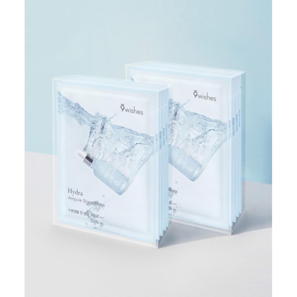 9wishes [moisture 2pack] Hydra Ampoule Sheet Mask  10 Sheets In Total NONE