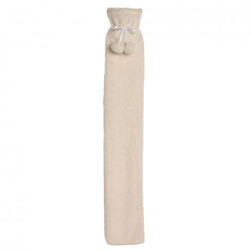 Sophia Layers Soft Faux Fur 1.7L Long Hot Water Bottle - White