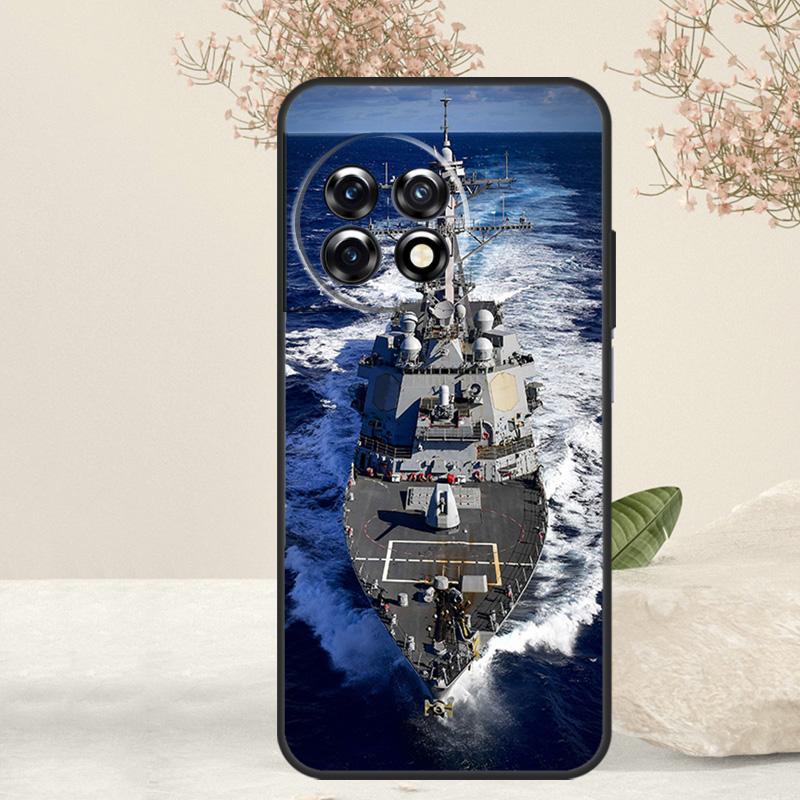 

Navy Warship Case For OnePlus 15 R 13T 13 13R 12 12R 11 10R 10T 10 Pro Nord 5 CE 4 2 3 Lite N20 N30 Cover For OnePlus Nord 2