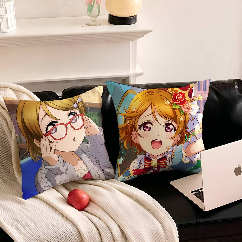 1pc Anime Hanayo Koizumi Pillow Case Fashion Square Pillowcase Bedroom Sofa Room Ins Decoration Leisure