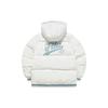 Fila Fusion Solid Color Logo Print Zipper Hooded Casual Down Jacket Women outerwear White T11W242904FWT