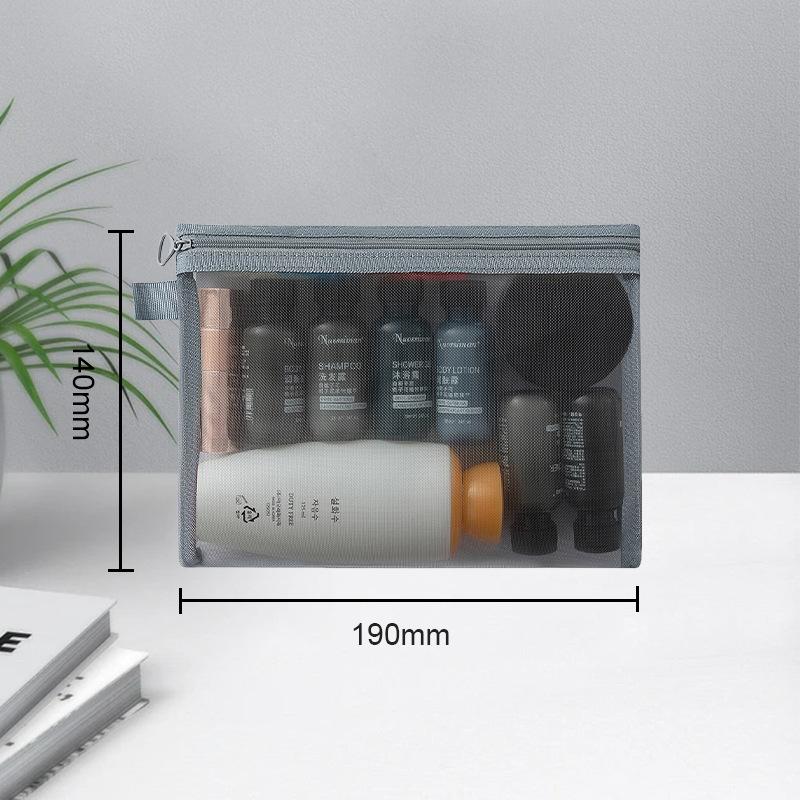Borsa Portatile in Rete Semplice Borsa Organizer da Viaggio per Cosmetici e Articoli da Toeletta