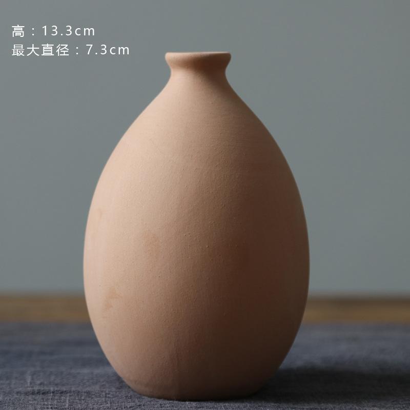 Unglazed Ceramic Vase Nordic Minimalist, Creative DIY Pottery for Home Decor, White Bisque Flower Holder Photo Prop