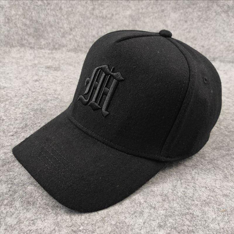 

New Winter Tall Crown Baseball Cap Big Head Circumference Men s Hat Couple Girl s Cap Casual Fashion Trends Hat for Men Black with black lettering Medium 55-59cm