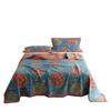 Class A Cotton Towel Blanket: 3-Layer Gauze, Yarn-Dyed Jacquard, 4-Seasons Bedspread, Air Conditioning Quilt, 3-Piece Set