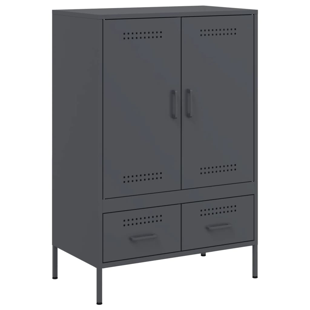 Highboard Anthracite 68 X 39 X 101.5 Cm Steel