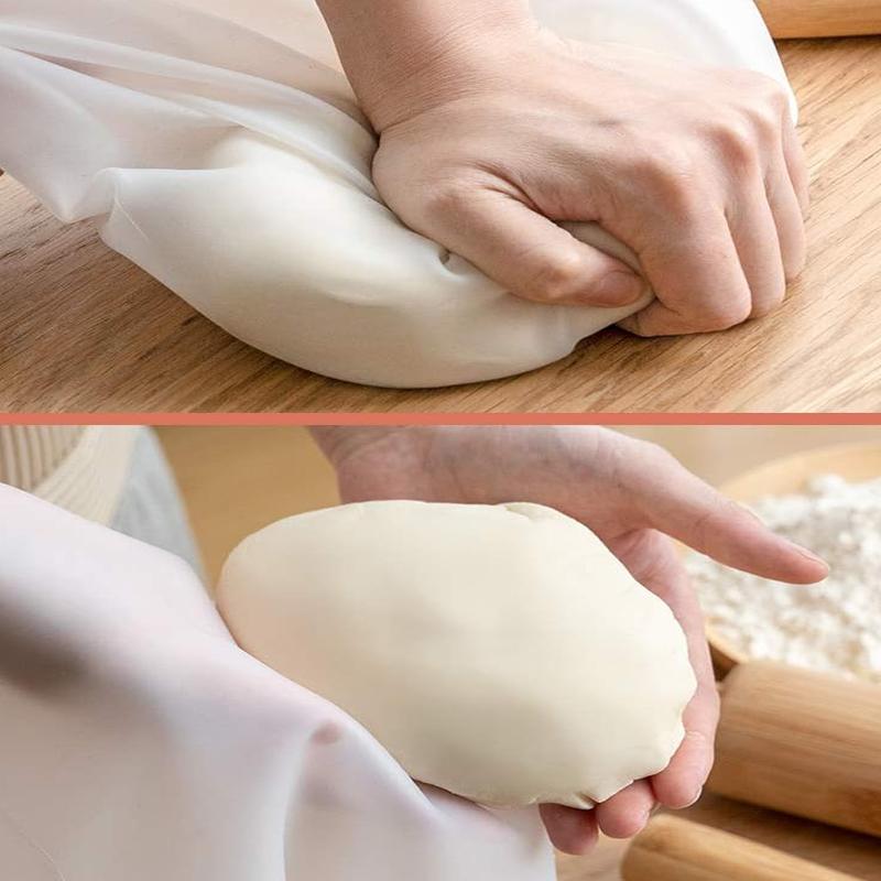 Silicone Kneading Dough Bag Flour Mixer Bag Dough Kneading Bag Versatile Dough Mixer for Bread Pastry Pizza Bakeware Baking Tool