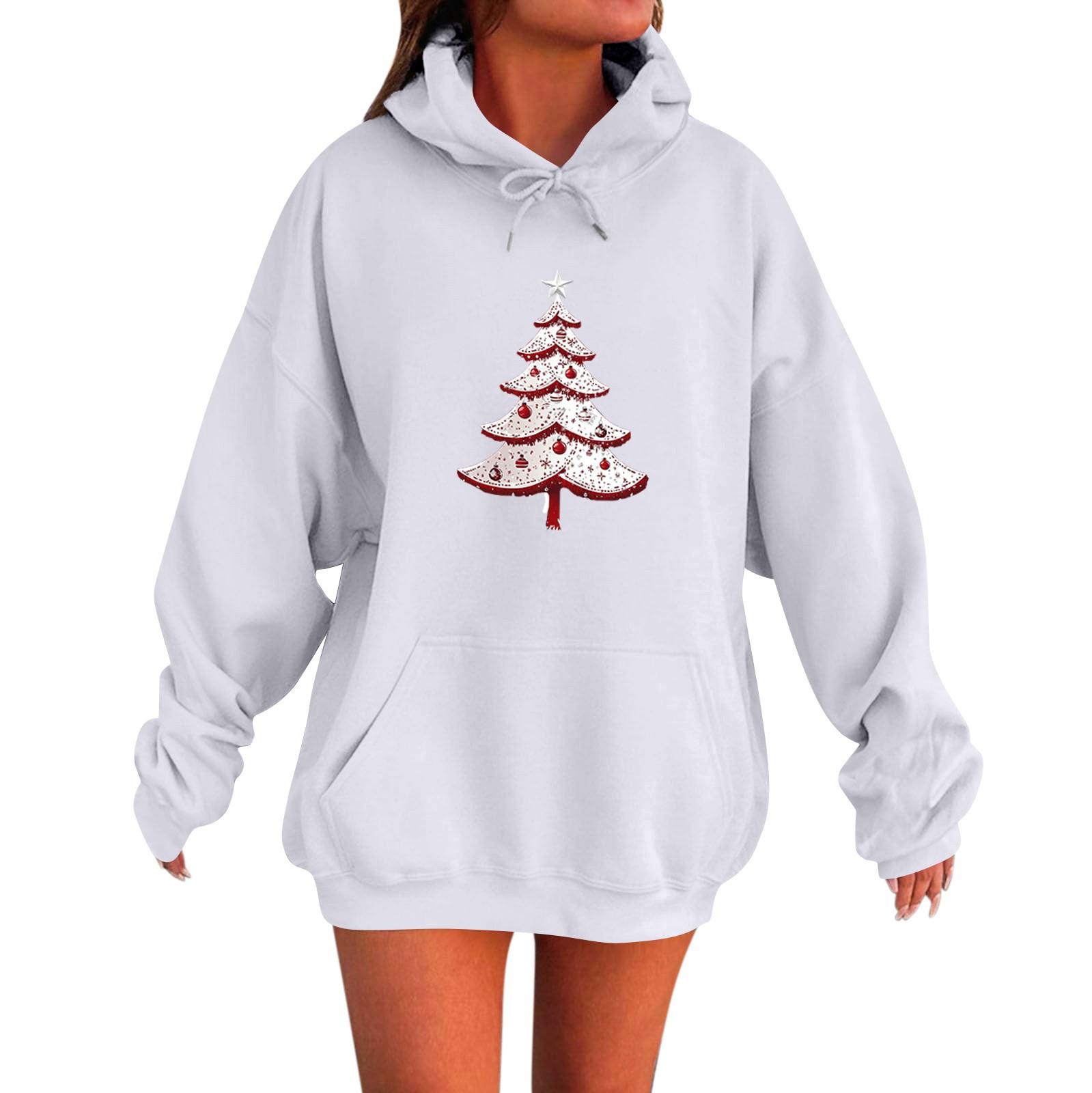 

Женские толстовки с капюшоном Толстовки Одежда для девочек-подростков Повседневный свитер Пуловер Модные повседневные повседневные толстовки XXL белый