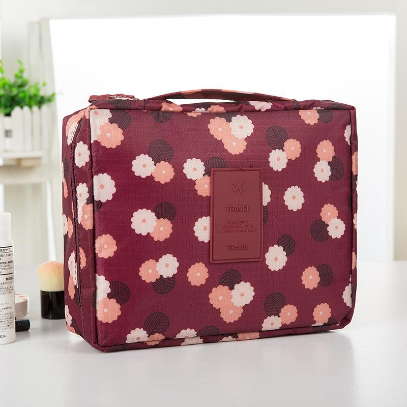 Portable Needlework Storage Bag Mesh Divider Pouch Yarn Knitting Tools Organizer Cases Storage DIY Apparel Travel Wash Bag
