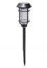 Lampka Solarna Ogrodowa Wbijana LED Zmienne Kolory Czarna 42cm 1szt