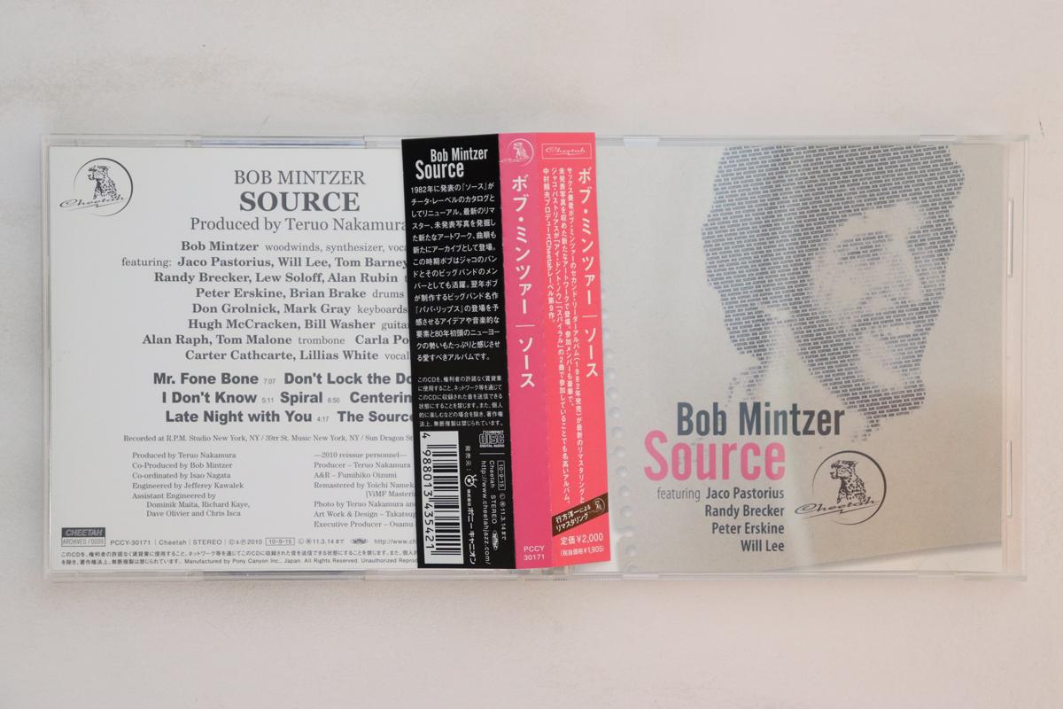 

CD BOB MINTZER - Source PCCY30171 Cheetah 2010 Japan Obi Jazz Used