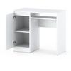 White Computer Desk 90 CM With 2 Shelves School Gaming Furniture