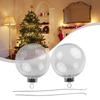 10cm Fillable Clear Plastic Christmas Baubles Perfect for DIY Ornaments