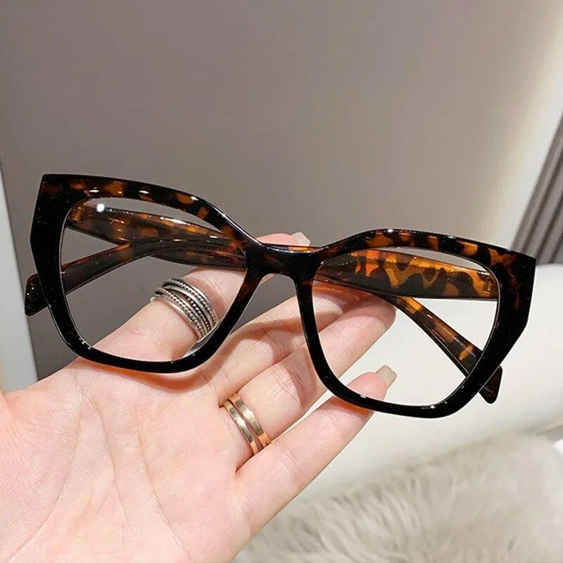 New Cat Eye Glasses Optical Red Frame Women Blue Light Blocking Eyeglasses  Spectacles Computer Glasses Eye Protection