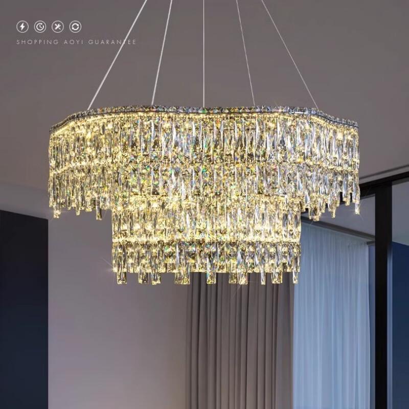 Smart Light Luxury Round Chandelier