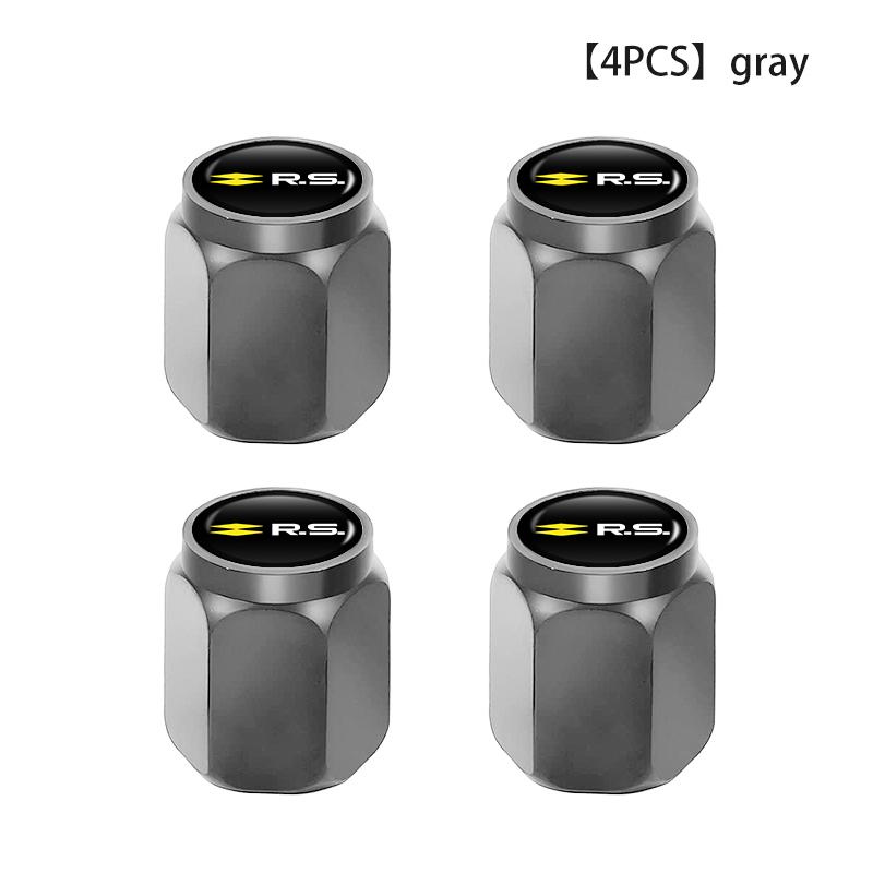 4pcs Car Wheel Tire Valve Protection Caps Auto Accessories For Renault RS Clio Dacia Scenic Twingo Kadjar Zoe Megane 2 3 4 R111