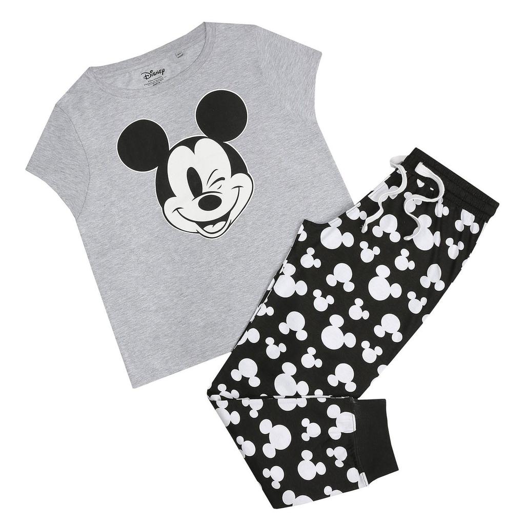 Mickey mouse Langes Pyjama-Set für Damen/Damen