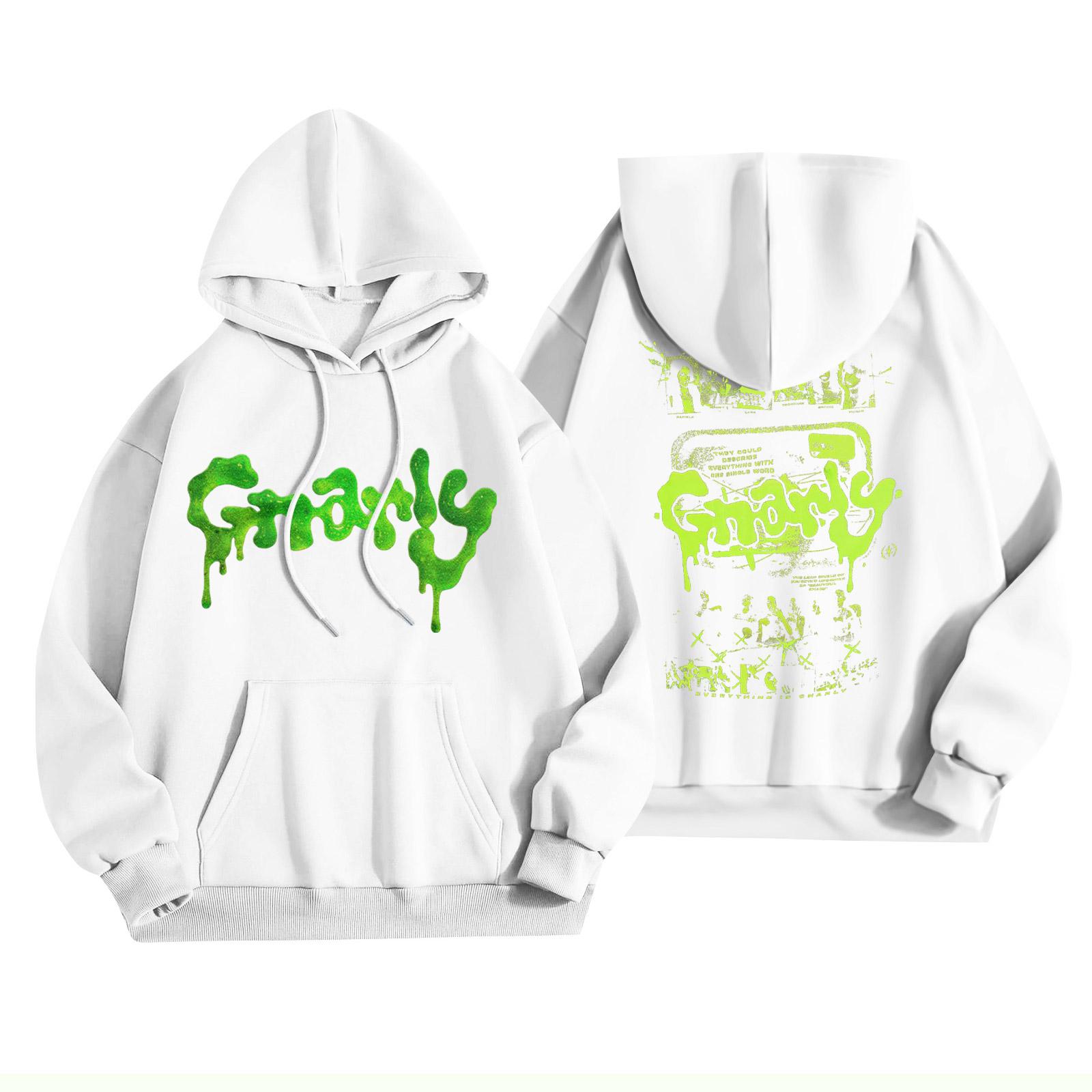 

Unisex Fashion Lightweight Long Sleeve Pullover With Pockets Printed Hoodie XXL