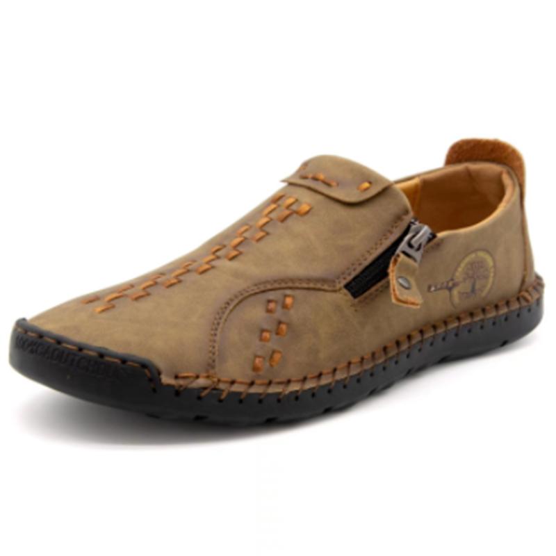 Fashion Men's Leather Business Shoes Fashion Breathable Comfortable Leather Casual Men's Shoe Cover Footstep Shoes 2024 New39-48