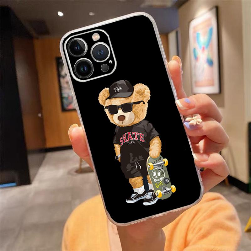 Phone Case For iphone 17 Pro Max Air 16 15 14 13 Pro Max 15 16 Pro 15Plus Bear