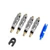 Bike Valve Core Set & Wrench Converter for Mountain and Road Repairs