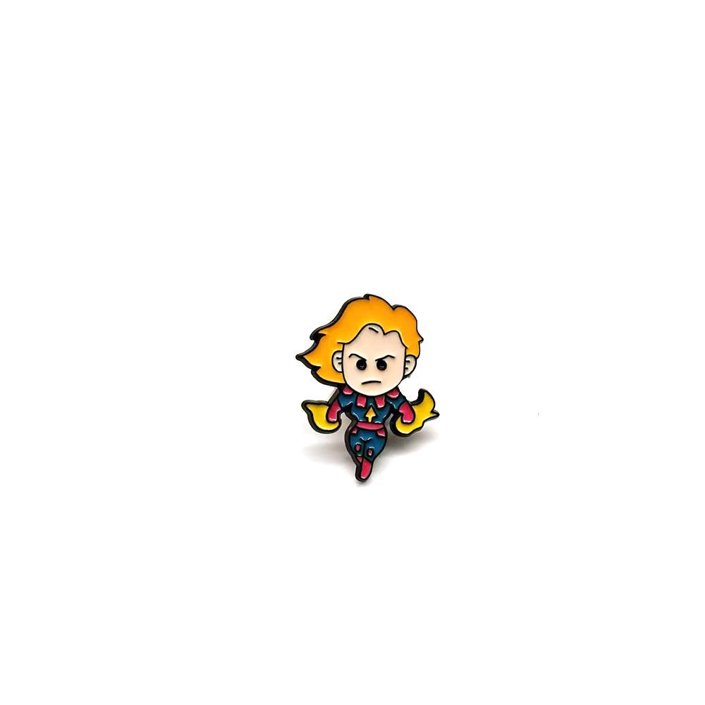 Superhero Spider-Man, Captain America, Captain Marvel Brooch - Cute Avengers Anime Badge капитан америка